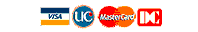 VISA,UC,ダイナース,マスター,JCB,DCがご利用いただけます。