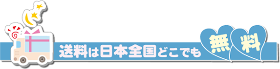 日本全国どこでも送料無料