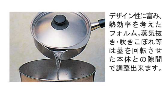 柳 宗理 IH対応18cm片手鍋（つや消し）2