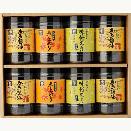 入園/入学内祝い人気ランキング：6位：広島海苔 3種味海苔セット 8本詰イメージ