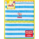 Sassy コットンブランケット ブルー