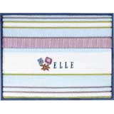 ELLE タオルケット ブルー