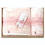 タオル9位：さくら紋織　桜染め　タオルセットイメージ