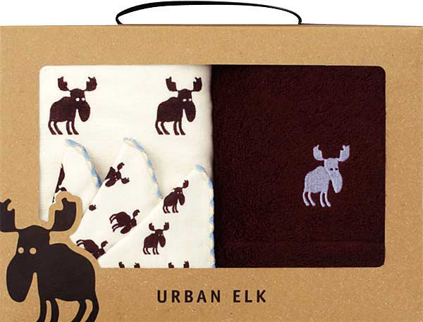 アーバンエルク タオルセット ブラウン シカ 3080円 大進オンラインショップ