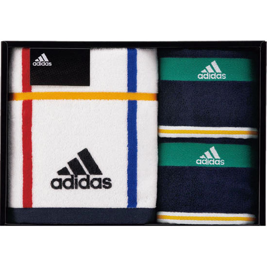 アディダス タオルセット ブルー 2750円 大進オンラインショップ