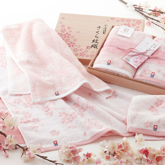 さくら紋織　桜染め　タオルセット2