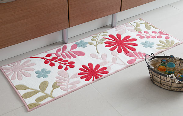 ラ エミーズ キッチンマット ソレイユ 1 ピンク 2750円 大進オンラインショップ