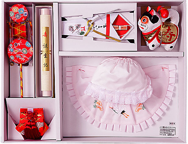 正絹宮参り小物7点セット 女の子 申込番号 055 00 ルメール出産内祝い