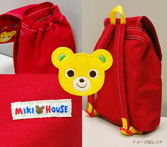 ミキハウス　一升餅用リュック　レッドの画像2