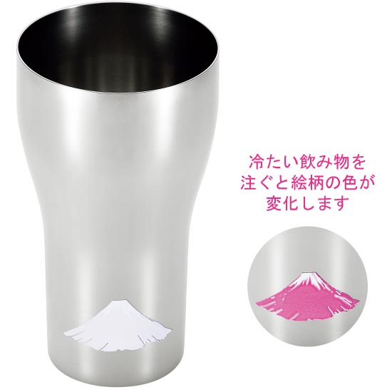 燕熟の技 感温ステンレスタンブラー (1P) 富士