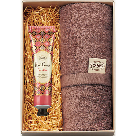 SABON ハンドクリームミニ＆オーガニックタオル　ローズ0