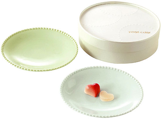 【訳あり自家用商品】たち吉 パールカラーペアプレート4