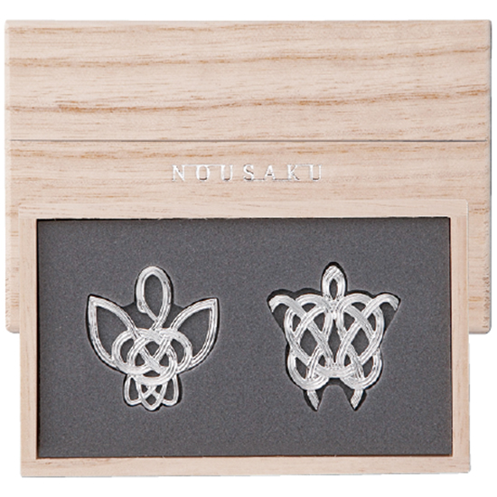 能作 箸置「鶴亀」 2個セット2