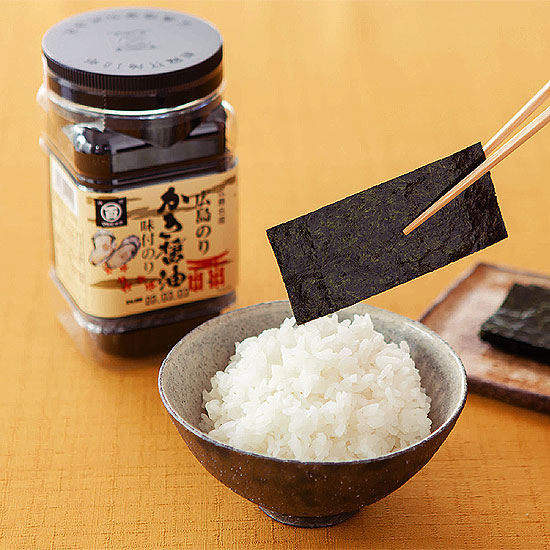 広島海苔 特選かき醤油味付のり4本詰1