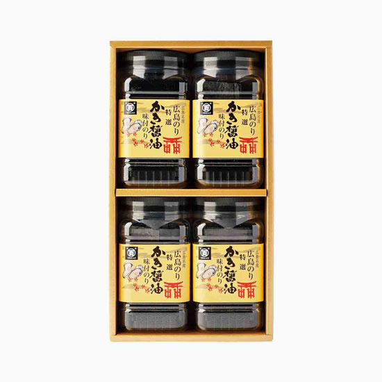 広島海苔 特選かき醤油味付のり4本詰2