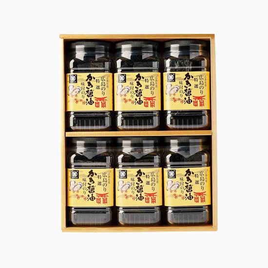 広島海苔 特選かき醤油味付のり6本詰2