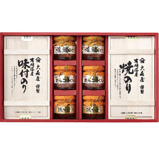 大森屋 海苔・ほぐし瓶・お茶漬 詰合せ0