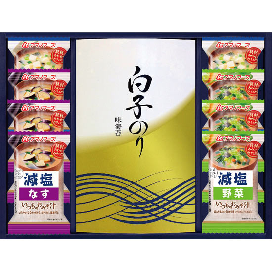 白子味のり&アマノフーズおみそ汁詰合せ2