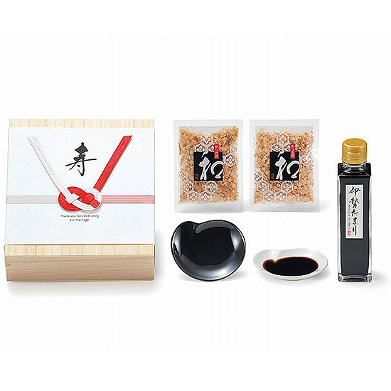 特選伊勢たまり 小皿付(桐箱入)0