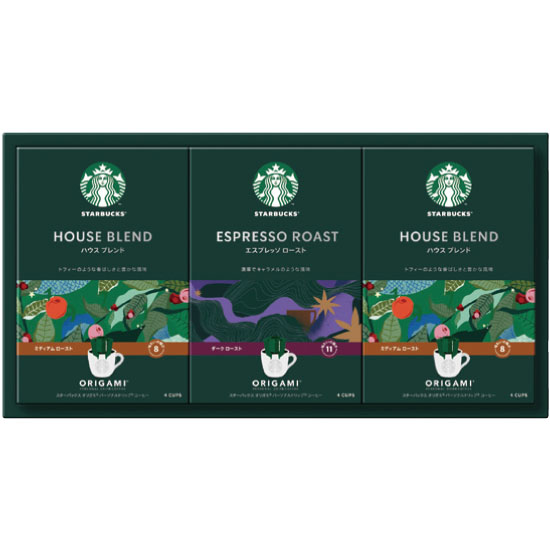出産内祝いのジュース、コーヒー、紅茶：人気ランキング：4位：スターバックス　オリガミコーヒーパーソナルドリップ　コーヒーギフトイメージ