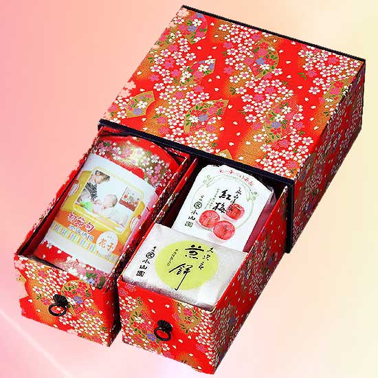 宇治茶・京銘菓セット 初節句写真入【日和ひより】1