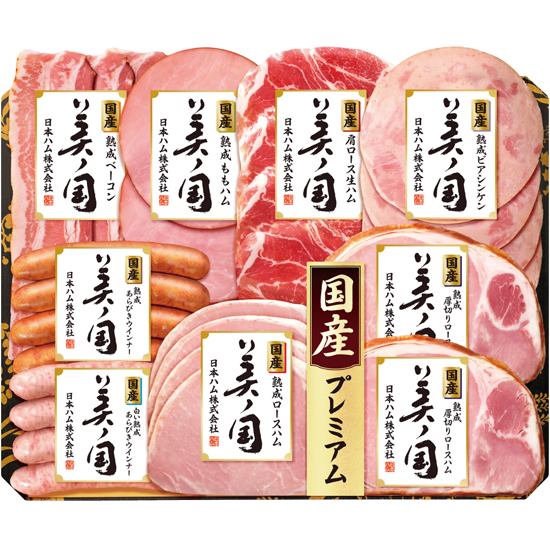 日本ハム 国産プレミアム 美ノ国ハムギフト0