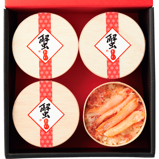 国産紅ずわいがに使用かにおこわ 4食 母の日 3996円 大進オンラインショップ