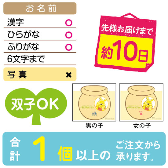 ディズニー プーサン アイスクリームパフェ 男の子 5500円 大進オンラインショップ