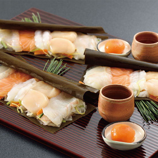 下鴨茶寮 料亭の昆布〆-漁味-