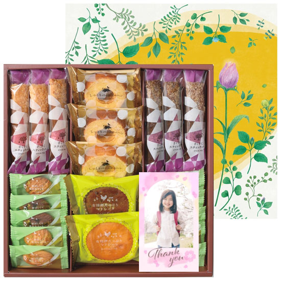 【入学入園】サンクスカード付　森の庭 森の焼き菓子　Yellowbox