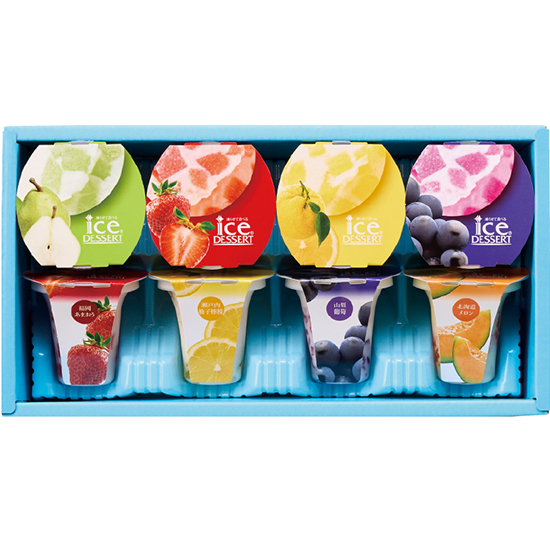 ひととえ 凍らせて食べるアイスデザート(国産フルーツ入り)2
