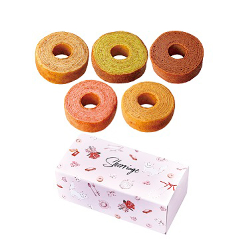 シェリアージュ カラフルミニバウムクーヘン 1080円 大進オンラインショップ