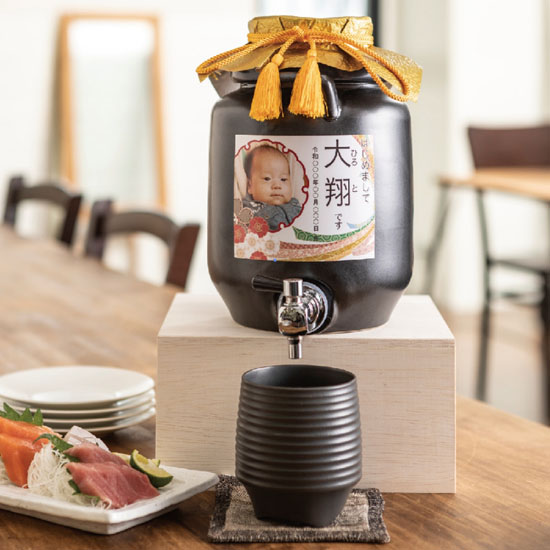明石酒造サーバー入焼酎　一升甕蛇口付　オリジナルの画像1