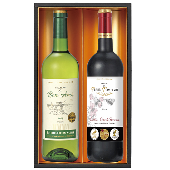フランスボルドー金賞受賞紅白ワイン2本セット2
