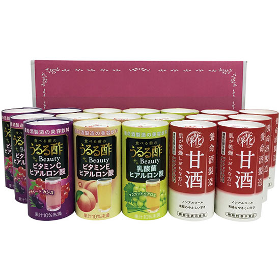 養命酒製造 食べる前のうるる酢ビュー ティー・甘酒ギフトセット1