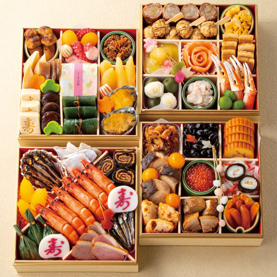 お節（おせち）料理：京菜味のむら 京風おせち 「朱雀」四段重イメージ