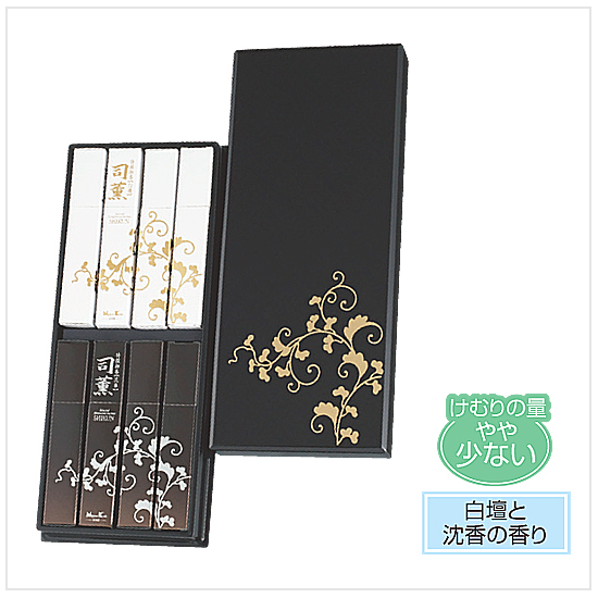 喪中見舞に最適：：日本香堂　司薫　進物二種香８箱入イメージ