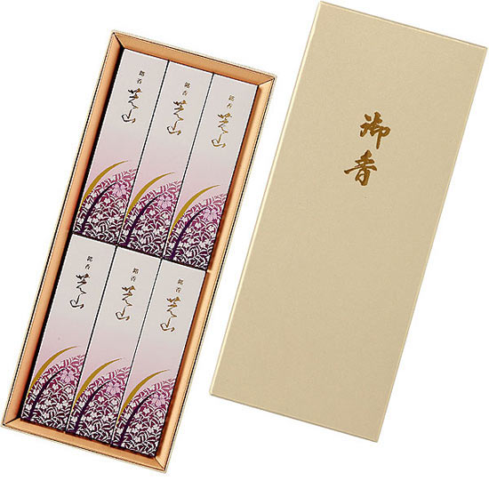 日本香堂 銘香芝山 進物6箱入2