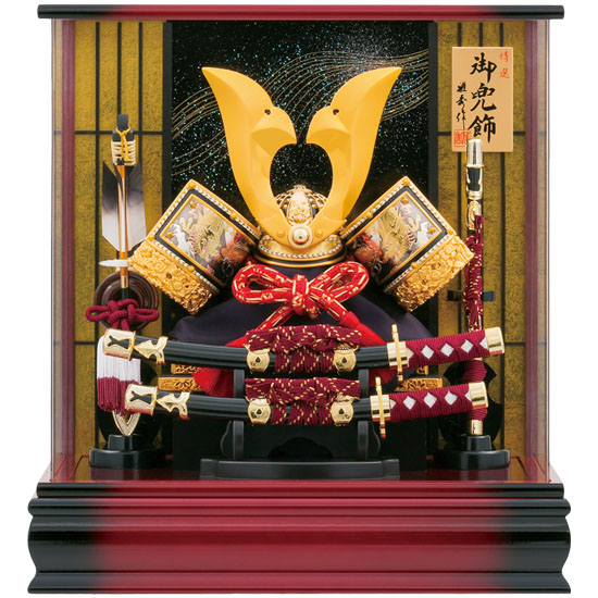 【55】12号 彫金大鍬形兜№48ケース飾り