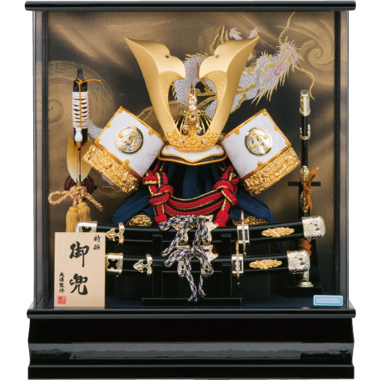純銀兜(ガラスケース入り) 純銀勝兜 | mdh.com.sa