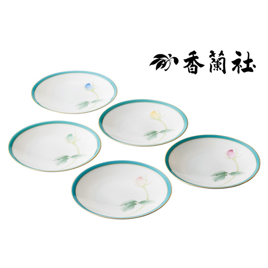 917 香蘭社　限定版絵皿　花の宴の内　「蓮の宴」 917 香蘭社限定版絵皿花の宴の内「蓮の宴」