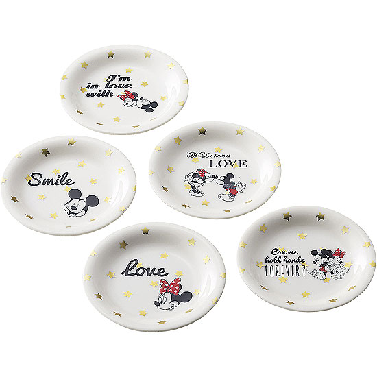 【訳あり自家用商品】ディズニー小皿5枚セット4