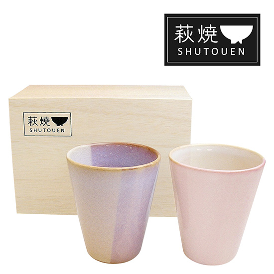 出産内祝いの食器：人気ランキング：3位：SHIKISAI ペアカップ （萩焼）イメージ