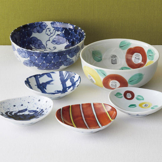 魯山人写し 新品】北大路魯山人写し 色絵椿文大鉢 直径29㎝ 森左馬