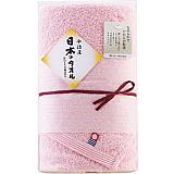 今治製　日本製のタオル　ピンク