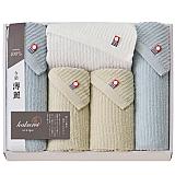 今治 薄麗 フェイスタオル5P ブルーグレ