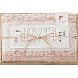 今治謹製 紋織タオル フェィスタオル(1P) ピンク