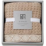 西川 ANMIN ひざ掛け ベージュ