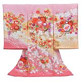 女祝着 香 花車に白桜