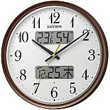リズム 電波 フィットウェーブリブ 茶メタリック色(白)